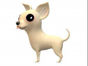 Chihuahua Dog Ready to Print 3D Print Model