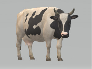 Dairy Cow Ready to Print 3D Print Model