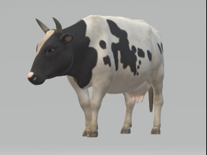 Dairy Cow Ready to Print Model do druku 3D