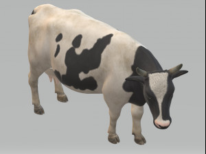 Dairy Cow Ready to Print Model do druku 3D