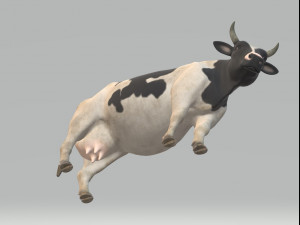 Dairy Cow Ready to Print Model do druku 3D