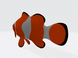 Clown Fish Ready to Print Modello di stampa 3D
