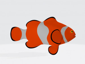Clown Fish Ready to Print Modello di stampa 3D