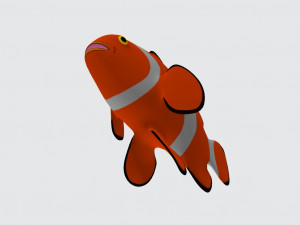 Clown Fish Ready to Print Modello di stampa 3D