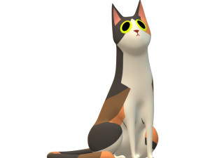 Domestic Shorthair Cat Ready to Print 3D Print Model