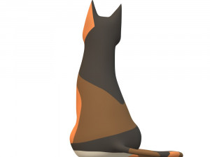 Domestic Shorthair Cat Ready to Print 3D Принт Модель