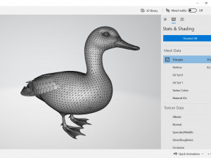 Duck Animal Ready to Print Model do druku 3D