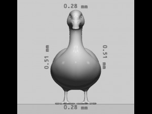 Duck Animal Ready to Print Model do druku 3D