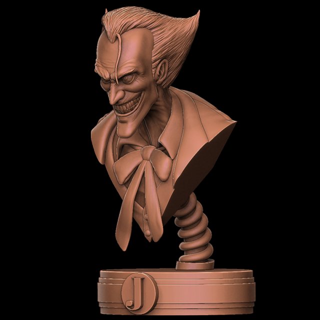 Joker Bust in Batman Dc Ready to Print Modello di stampa 3D .c4d .max .obj .3ds .fbx .stl .blend