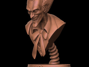 Joker Bust in Batman Dc Ready to Print 3D Print Model