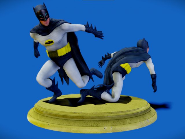 Adam Wests Batman 1966 Ready to Print Modelo de Impressão 3D .c4d .max .obj .3ds .fbx .stl .blend 