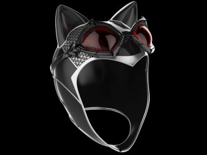 Catwoman Arkham Knight Helmet and Goggles Ready to Print 3D Print Model
