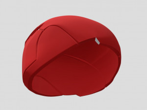 Red Hood Helmet Ready to Print 3D-printmodel
