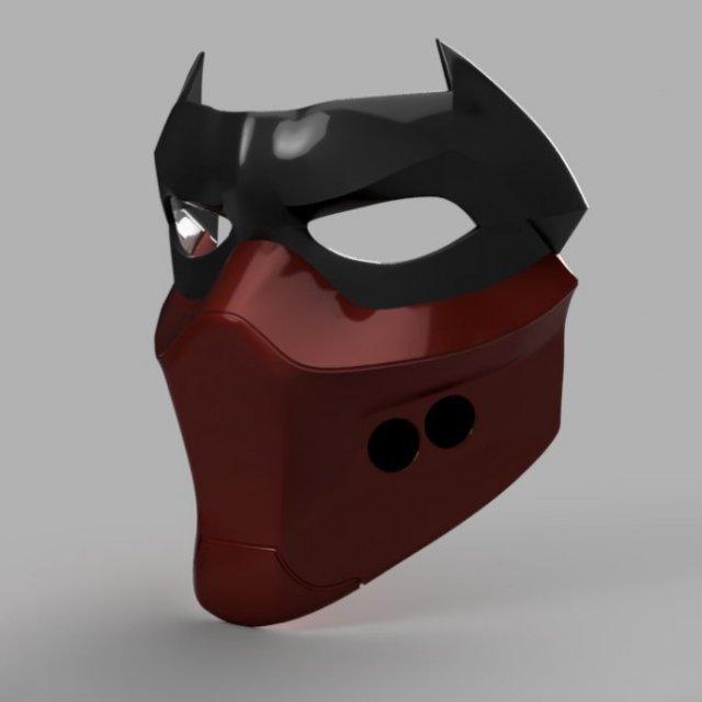 Red Hood Outlaw Helmet Ready to Print 3D Print Model .c4d .max .obj .3ds .fbx .stl .blend 