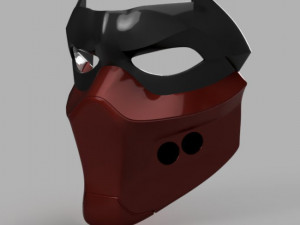 Red Hood Outlaw Helmet Ready to Print Model Cetak 3D