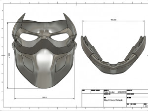 Red Hood Outlaw Helmet Ready to Print 3D Print Model