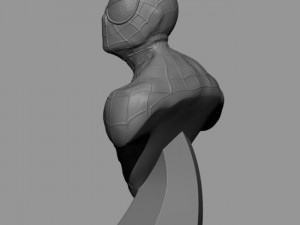 Spiderman Bust Ready to Print Model Cetak 3D