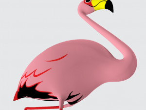 Flamingo Bird Animal Ready to Print Modelo de impresión 3D