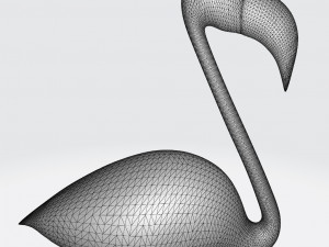 Flamingo Bird Animal Ready to Print Modelo de impresión 3D