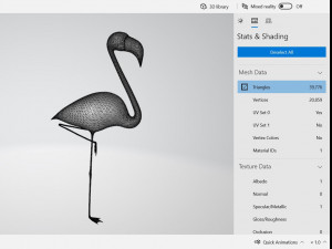 Flamingo Bird Animal Ready to Print Modelo de impresión 3D