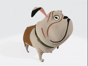 English Bulldog Ready to Print 3D Print Model
