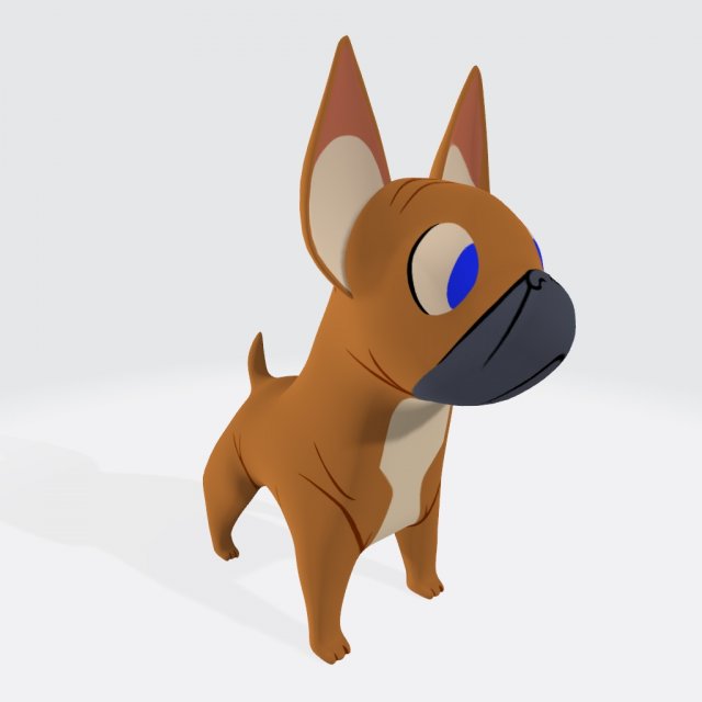 French Bulldog Ready to Print Modelo de Impressão 3D .c4d .max .obj .3ds .fbx .stl .blend 