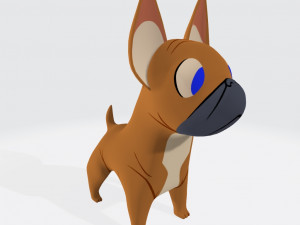 French Bulldog Ready to Print 3D Print Model