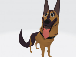 German Shephard Dog Ready to Print 3D 打印模型