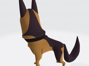 German Shephard Dog Ready to Print 3D 打印模型