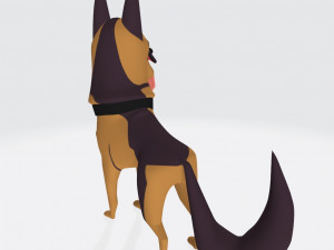 German Shephard Dog Ready to Print 3D 打印模型