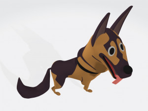 German Shephard Dog Ready to Print 3D 打印模型
