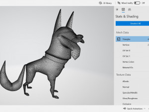 German Shephard Dog Ready to Print 3D 打印模型