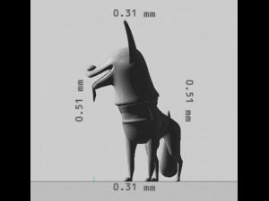 German Shephard Dog Ready to Print 3D 打印模型