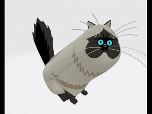 Himalayan Persian Cat Ready to Print 3D-Druckmodell