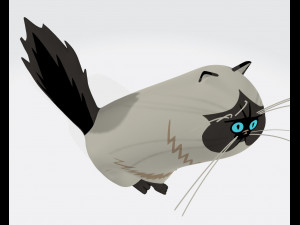 Himalayan Persian Cat Ready to Print 3D Print Model