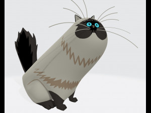 Himalayan Persian Cat Ready to Print 3D Print Model