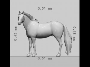 Brown Horse Ready to Print 3D Print Model
