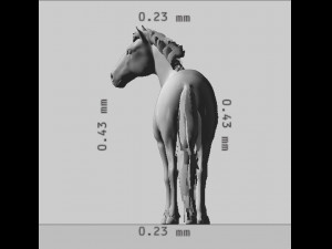 Brown Horse Ready to Print 3D Print Model