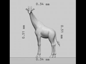 Giraffe Animal Ready to Print 3D Print Model
