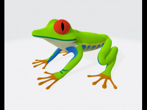 Green Frog Ready to Print 3D-printmodel