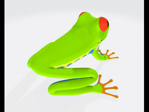 Green Frog Ready to Print 3D-printmodel