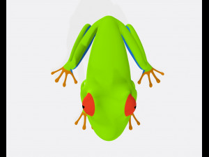 Green Frog Ready to Print 3D-printmodel