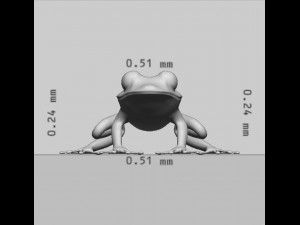 Green Frog Ready to Print 3D-printmodel