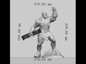 Thanos Marvel Figurines Ready to Print 3D Print Model