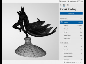 Batman Statue Ready to Print 3D 프린트 모델