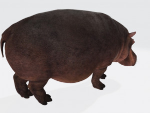 Hippopotamus Animal Ready to Print 3D-printmodel