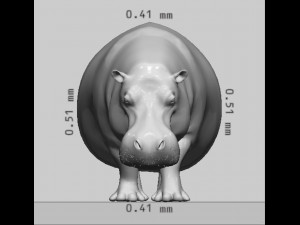 Hippopotamus Animal Ready to Print 3D-printmodel