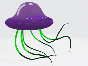 Jelly Fish Ready to Print Modello di stampa 3D
