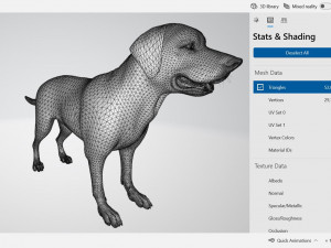 Labrador Retriever Dog Ready to Print Model Cetak 3D