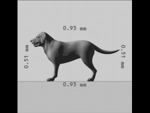 Labrador Retriever Dog Ready to Print Model Cetak 3D